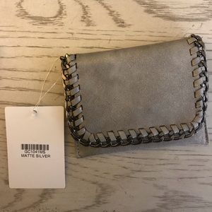 NWT Matte Silver Card Wallet